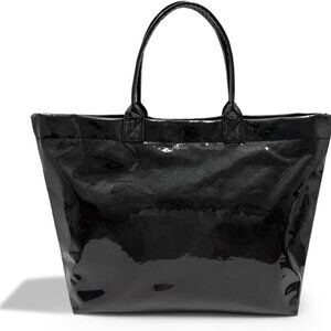 Women’s PVC Tote Bag Large Waterproof Clear Hobo Bag with Magnetic Closure